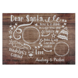 Lieber Santa Cookie Schneidebrett