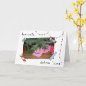 Lieber Santa Definition Nice Foto Funny Christmas Karte (Gelbe Blume)