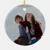 Lieber Santa Definition Schönes 2 Foto Weihnachten Keramik Ornament (Hinten)