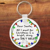 Lieber Santa Dirt Bike Schlüsselanhänger (Vorderseite)