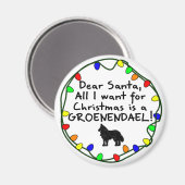 Lieber Santa Groenendael Magnet (Vorderseite/Rückseite)