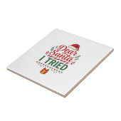 Lieber Santa hat Weihnachtsmütze Geschenkbox auspr Fliese (Seite)