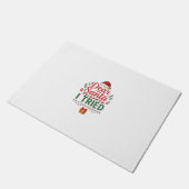 Lieber Santa hat Weihnachtsmütze Geschenkbox auspr Fußmatte (Schrägansicht)