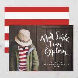 Lieber Santa I kann Ihnen das Funny Holiday Full F Einladung