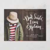 Lieber Santa I kann Ihnen das Funny Holiday Full F Postkarte (Vorderseite)