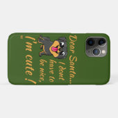 Lieber SANTA, ich bin NIEDLICH! niedliche Hundesch Case-Mate iPhone Hülle (Rückseite (Horizontal))