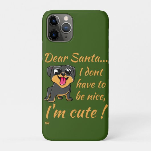 Lieber SANTA, ich bin NIEDLICH! niedliche Hundesch Case-Mate iPhone Hülle (Rückseite)