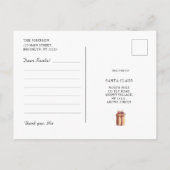 Lieber Santa Letter Frory Weihnachtsbaum Postkarte (Rückseite)