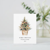 Lieber Santa Letter Frory Weihnachtsbaum Postkarte (Stehend Vorderseite)