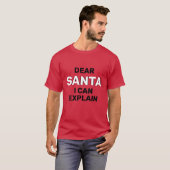 Lieber Santa Naughty Funny T - Shirt (Vorne ganz)