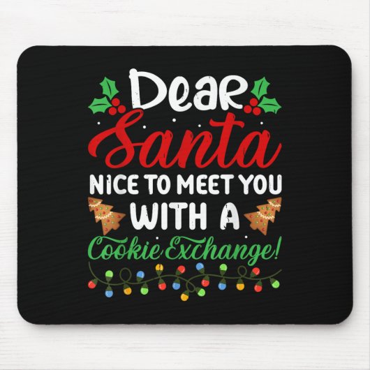 Lieber Santa Nice, um mit Ihnen einen Cookie-Austa Mousepad (Vorne)