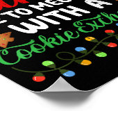 Lieber Santa Nice, um mit Ihnen einen Cookie-Austa Poster (Ecke)