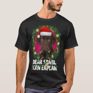Lieber Santa Niedlich Brown Labrador - Naughty für T-Shirt