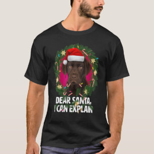 Lieber Santa Niedlich Brown Labrador - Naughty für T-Shirt