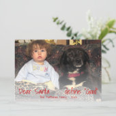 Lieber Santa Red Funny Weihnachten definieren gute (Stehend Vorderseite)