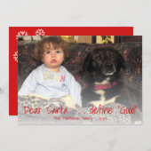 Lieber Santa Red Funny Weihnachten definieren gute (Vorne/Hinten)