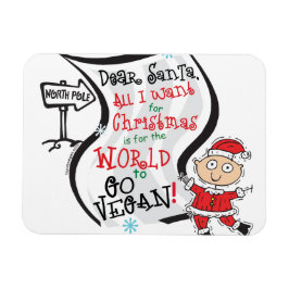 Lieber Santa Vegan Wish Magnet