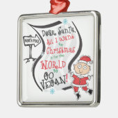 Lieber Santa Vegan Wish Ornament Aus Metall (Links)