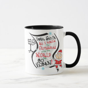 Lieber Santa Vegan Wish Tasse