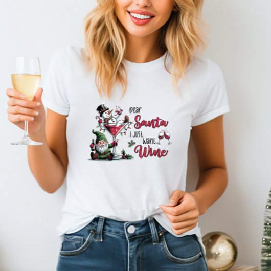Lieber Santa Wine T - Shirt