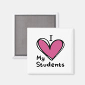 Lieber Schüler hinter mir Magnet (Vorderseite/Rückseite)