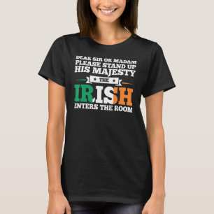 Lieber Sir oder Madam stehen auf irisch Irland Ire T-Shirt