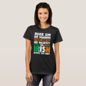 Lieber Sir oder Madam stehen auf irisch Irland Ire T-Shirt (Vorne ganz)