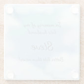 "Lieber spät als nie" Eheeiterscherz üblich Glasuntersetzer (Rückseite)