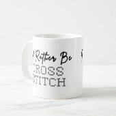 Lieber Sticken - Stickerin Kaffeetasse (Vorderseite Links)