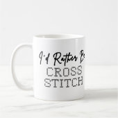 Lieber Sticken - Stickerin Kaffeetasse (Links)