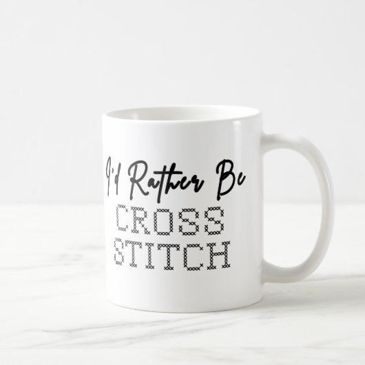 Lieber Sticken - Stickerin Kaffeetasse (Rechts)