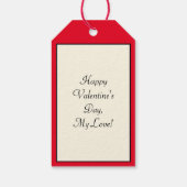 Lieber Valentin Geschenkanhänger (Rückseite)
