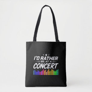 Lieber wäre ich auf einem Konzert Lustiger Musikli Tasche