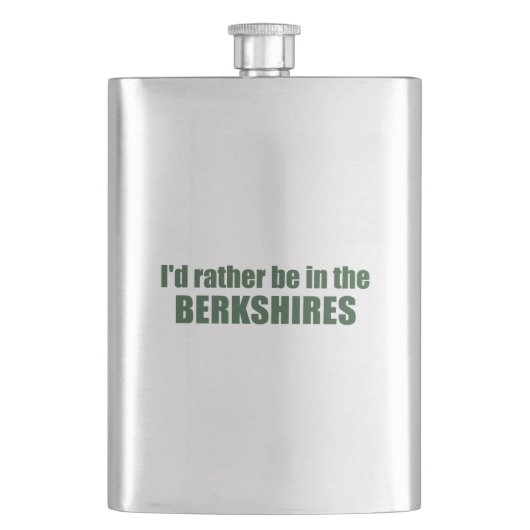 Lieber wäre ich in den Berkshires Flachmann (Vorderseite)