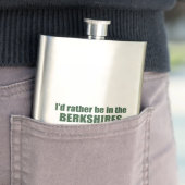 Lieber wäre ich in den Berkshires Flachmann (Beispiel)