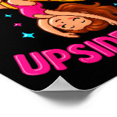 Lieber wäre ich kopfüber Artistin Luftseidentanz Poster (Ecke)