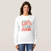 Lieber Weihi kann Weihnachten-Sweatshirt erklären Sweatshirt (Vorne ganz)