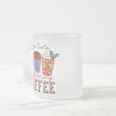 Lieber Weihnachten bringen Kaffee Weihnachten. Mattglastasse (Vorderseite Links)