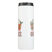 Lieber Weihnachten bringen Kaffee Weihnachten. Thermosbecher (Rückseite)