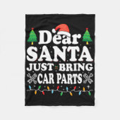 Lieber Weihnachten bringen Sie Autoteile Spaß Weih Fleecedecke (Vorderseite)