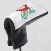 Lieber Weihnachten Bringen Sie die Pferde Weihnach Golf Headcover (3/4 Vorderseite)