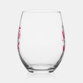 Lieber Weihnachten Bringen Sie Ihr unvergessliches Weinglas Ohne Stiel (Links)