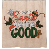 Lieber Weihnachten definieren gute Weihnachten | D Duschvorhang (Vorderseite)