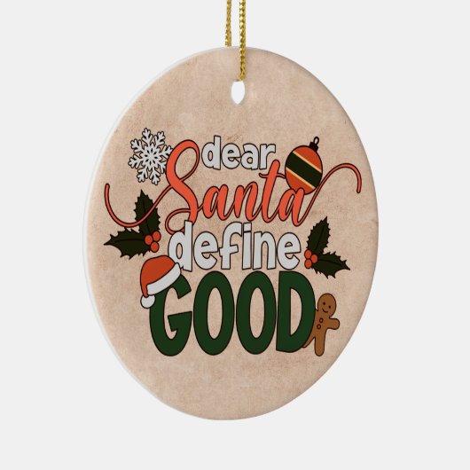 Lieber Weihnachten definieren gute Weihnachten | O Keramik Ornament (Rechts)