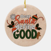 Lieber Weihnachten definieren gute Weihnachten | O Keramik Ornament (Hinten)