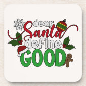 Lieber Weihnachten definieren gute Weihnachten | U Getränkeuntersetzer (Vorderseite)