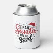 Lieber Weihnachten definieren gute Weihnachtsfamil Dosenkühler (Kanne Vorderseite)
