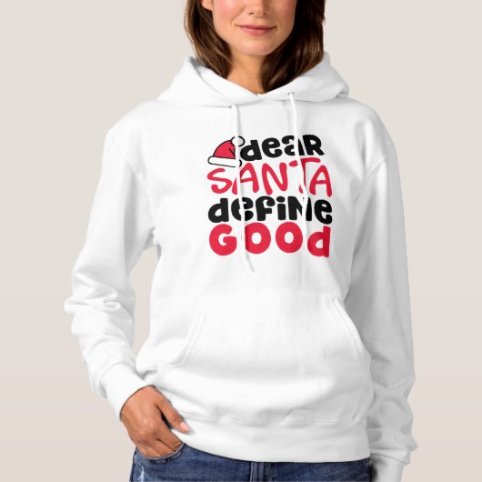 Lieber Weihnachten definieren Schönes Weihnachten Hoodie (Vorderseite)