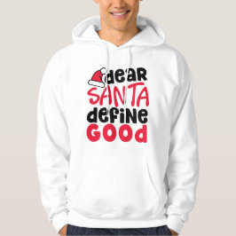 Lieber Weihnachten definieren Schönes Weihnachten Hoodie