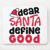 Lieber Weihnachten definieren Schönes Weihnachten Mousepad (Vorne)